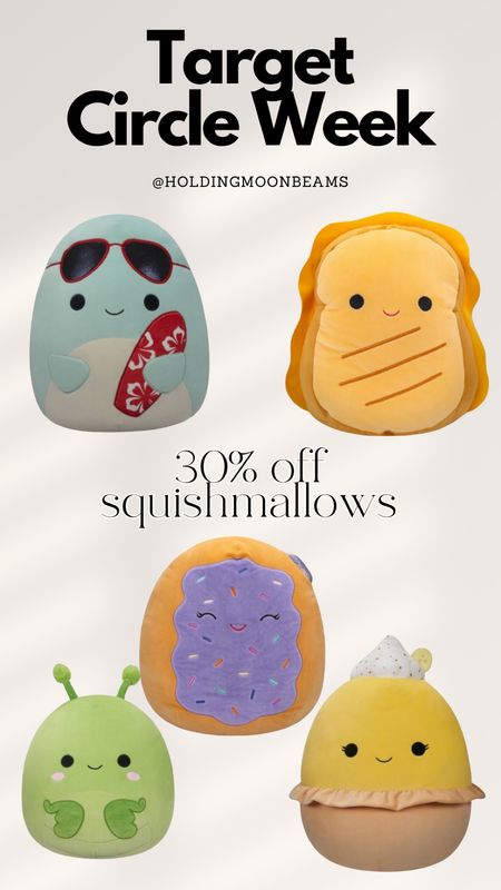 I especially love the food squishmallows! 30% off for target circle week  

#LTKkids #LTKxTarget #LTKbaby
