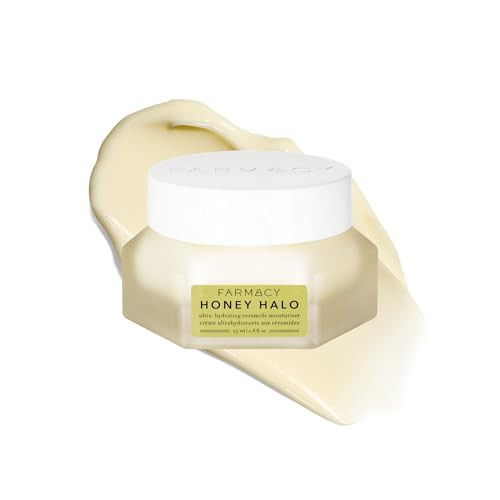 Farmacy Ceramide Face Moisturizer - Honey Halo Hydrating Facial Moisturizer for Dry Skin - Plumps, Soothes + Restores Skin with Potent Ceramides + Buckwheat Honey for a Dewy, Healthy Glow (25ml) | Amazon (US)