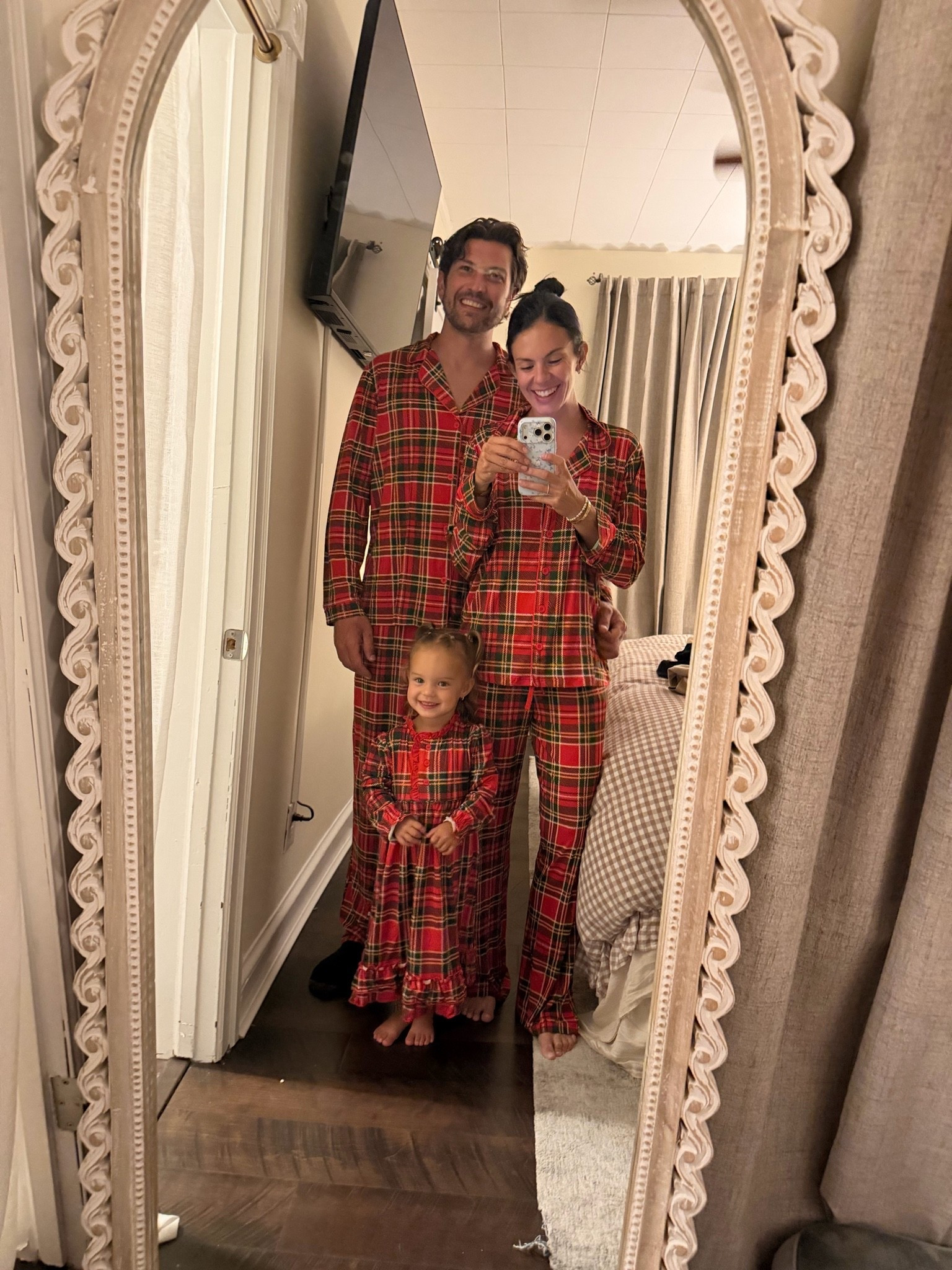 Matching Christmas pajamas for the whole family 🥹