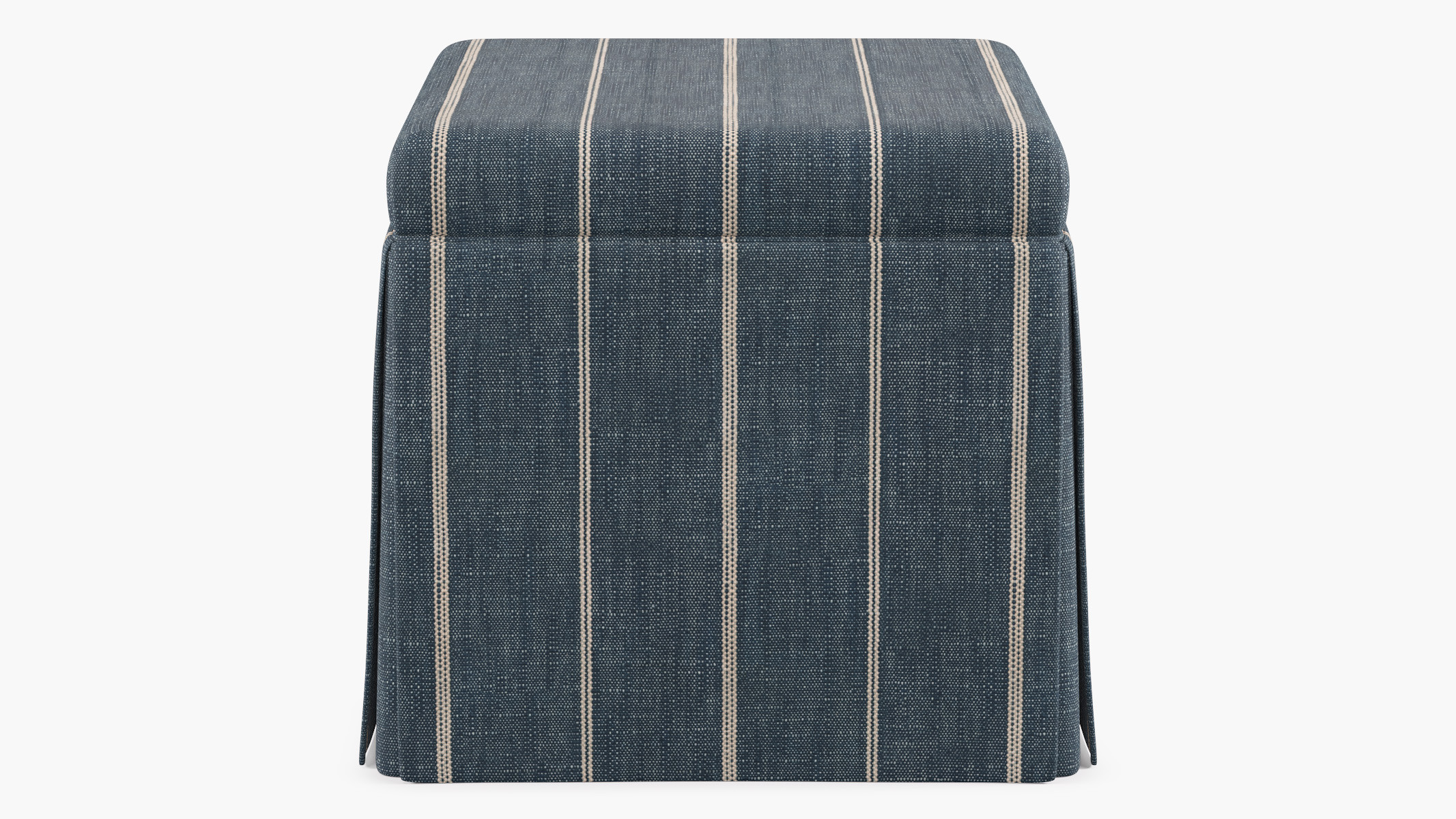 Skirted Storage Ottoman | The Inside