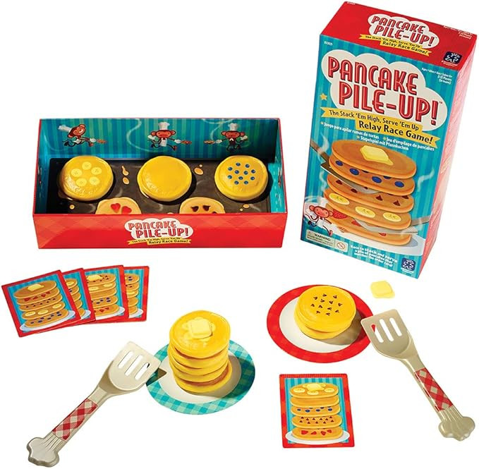 Educational Insights Pancake Pile-Up, Sequence Relay Board Game for Preschoolers, for 2-4 Players... | Amazon (US)