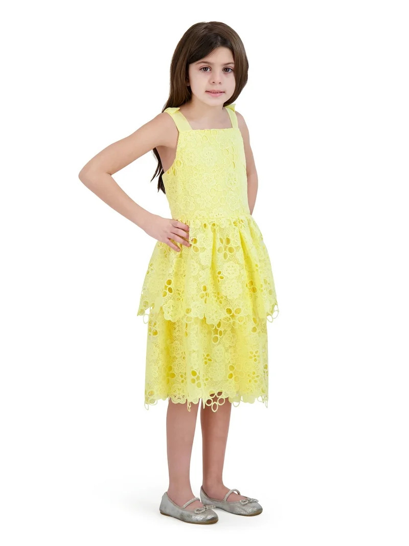 Kensie Girl Floral Lace Sleeveless Dress, Sizes 4-16 | Walmart (US)