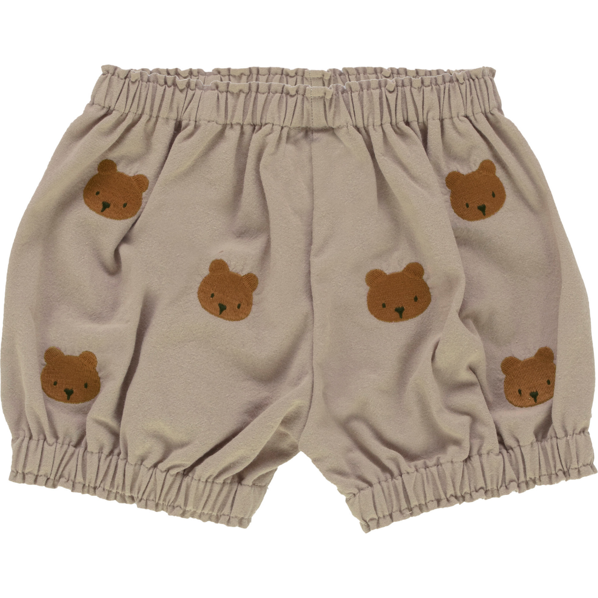 Carson Bear Embroidered Ruffle Hem Bloomers, Dusty Green | Maisonette