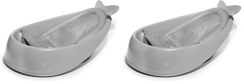 Skip Hop Baby Bath Tub, 3-Stage Smart Sling Tub, Moby, Grey (Pack of 2) | Amazon (US)