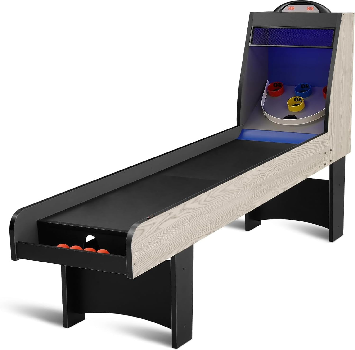 RAYKEEP 8’ Roll & Score Arcade Game Table with LED Electronic Scorer | Amazon (US)