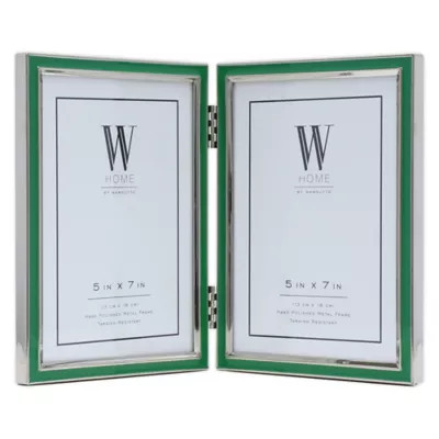 W Home™ 2-Photo 5-Inch x 7-Inch Enamel Picture Frame | Bed Bath & Beyond | Bed Bath & Beyond