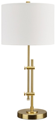 Signature Design by Ashley Baronvale 28" Contemporary Metal Adjustable Table Lamp, Brass - Walmar... | Walmart (US)