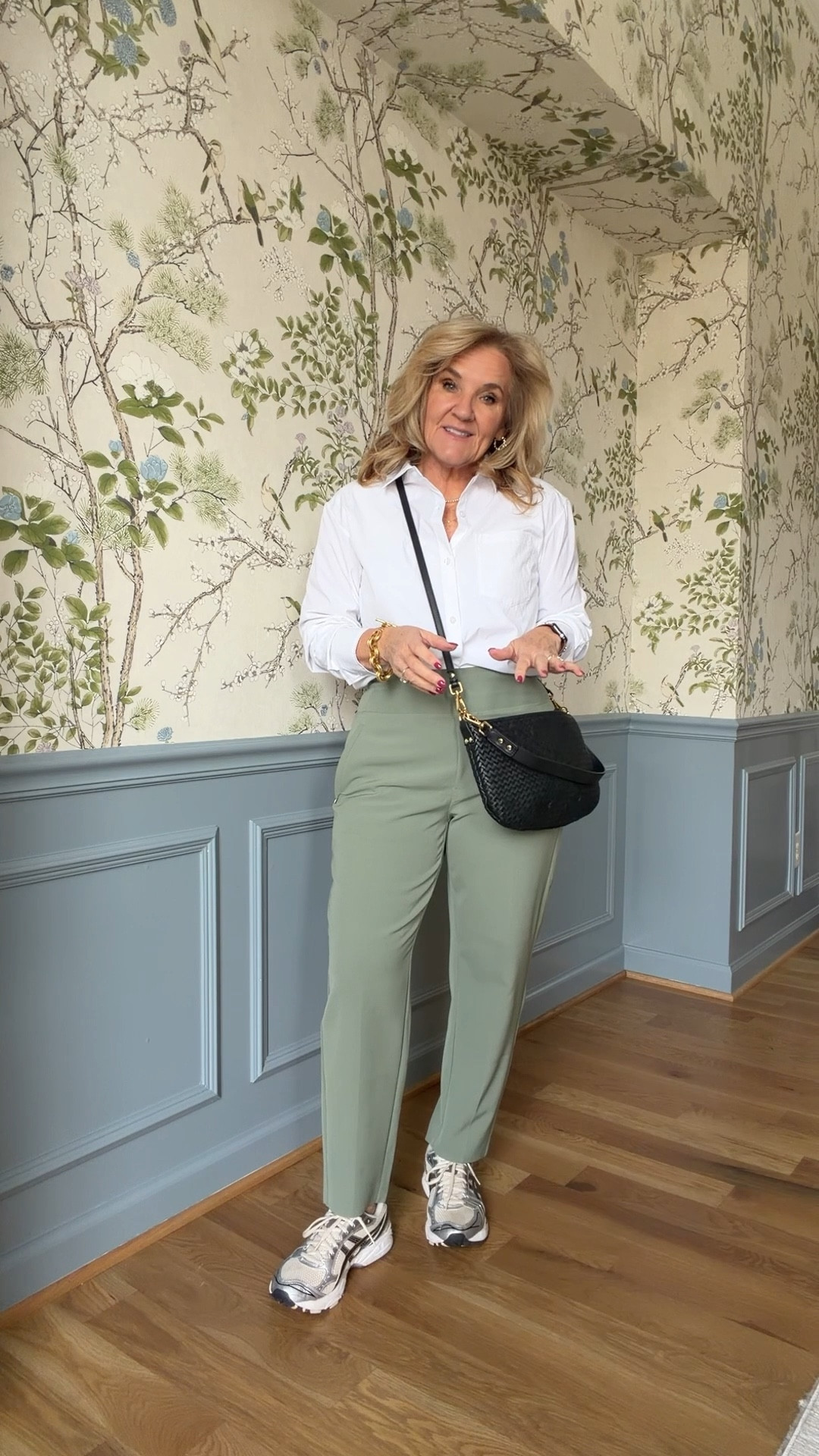 Very popular travel work pant active travel pant is included in the sale. I wear a size 8 petite this is the performance top and blouse. I am wearing a small petite. There’s also another version with stripes.


#LTKActive #LTKOver40 #LTKTravel