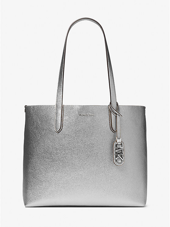 Eliza Extra-Large Metallic Pebbled Leather Reversible Tote Bag | Michael Kors (UK)