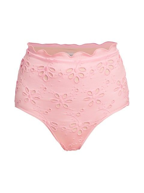 Floral Eyelet Bikini Bottom | Saks Fifth Avenue