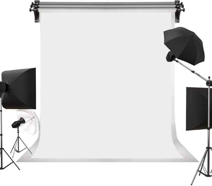 Kate 6ft×9ft Solid White Backdrop Portrait Photography Background for Photography Studio Childre... | Amazon (US)