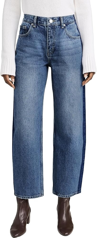 Cicy Bell Womens Wide Leg Jeans Casual Loose High Waisted Color Block Vintage Baggy Denim Pants | Amazon (US)