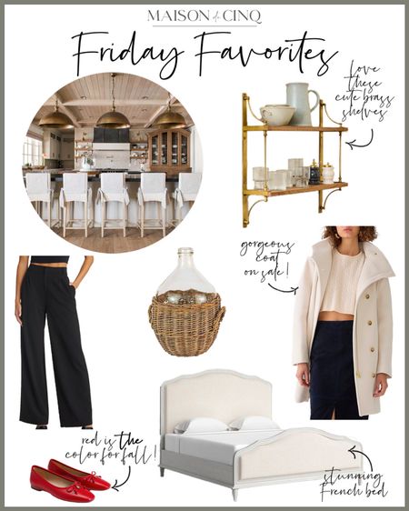 So many great finds for Friday Favorites this week like a gorgeous coat on sale, the cutest ballet flats, stunning French bed, unique brass shelves, and more!

#homedecor #fallfashion #falloutfit #rusticvase #balletflats #fallshoes  #ladyjacket  #fallcoat 

#LTKover40 #LTKhome #LTKSeasonal