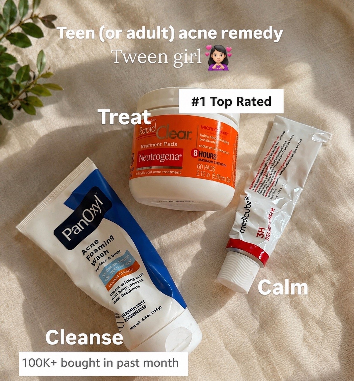 Tween girl acne routine that actually helped us 👏✨
Keeping it simple:
🫧 Cleanse with PanOxyl
🍊 Treat with Neutrogena Rapid Clear Pads
🤍 Calm with MedCube Zero Cream

#TweenGirl #TweenSkincare #AcneRoutine #MomLife #SkincareFinds #PanOxyl

#LTKBeauty #LTKKids #LTKselfcare