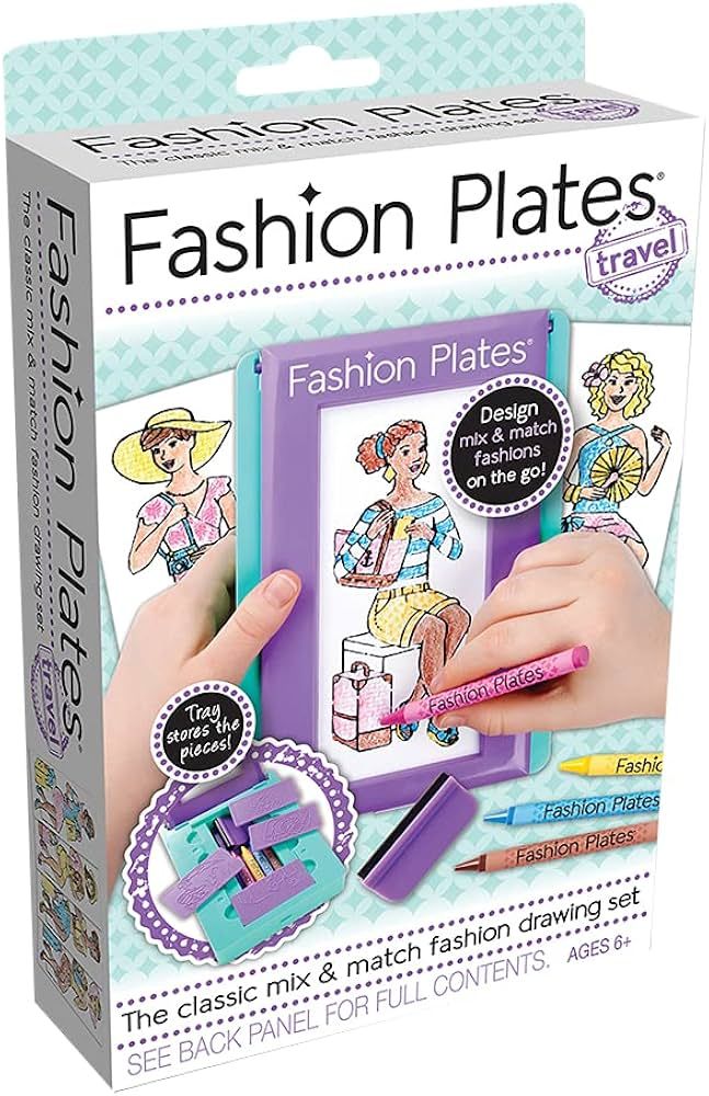 PlayMonster Fashion Plates — Travel Set — Mix-and-Match Drawing Art Set — Make Fabulous Fas... | Amazon (US)
