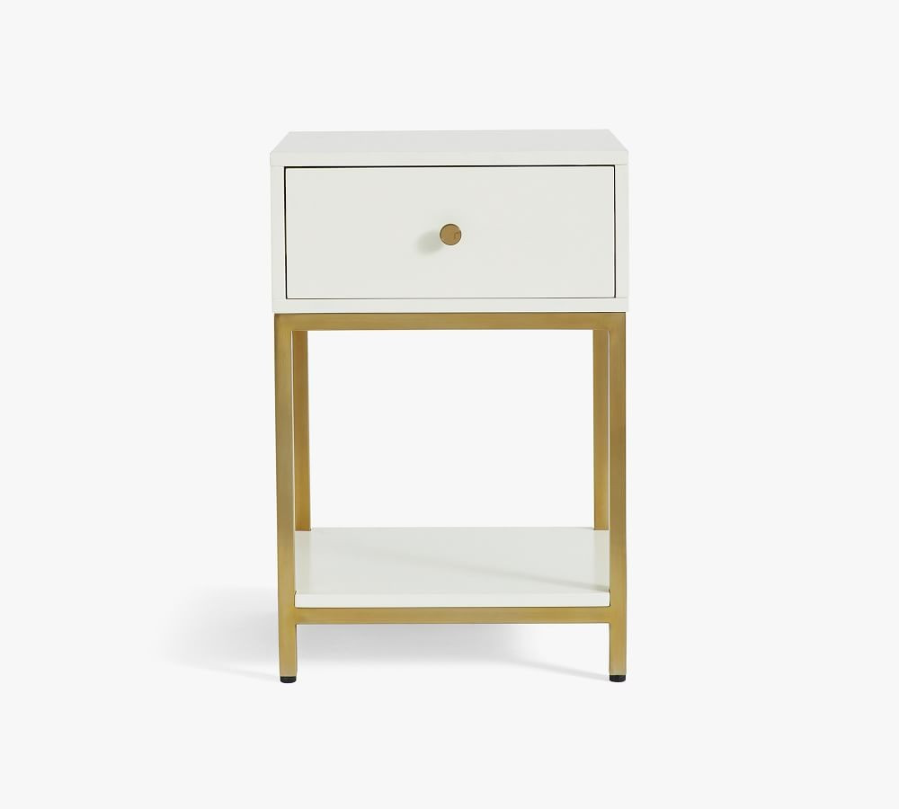 Delaney 16" Nightstand, White | Pottery Barn (US)