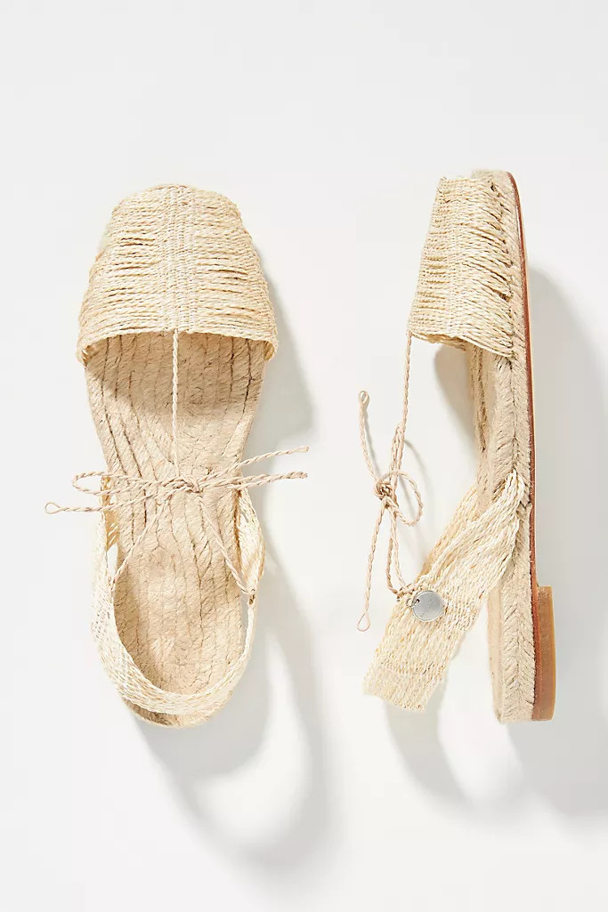 Ball Pages Raffia Slingback Sandals | Anthropologie (US)