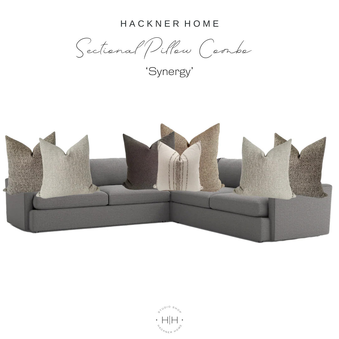 Sectional Pillow Combo 'Synergy' | Hackner Home (US)