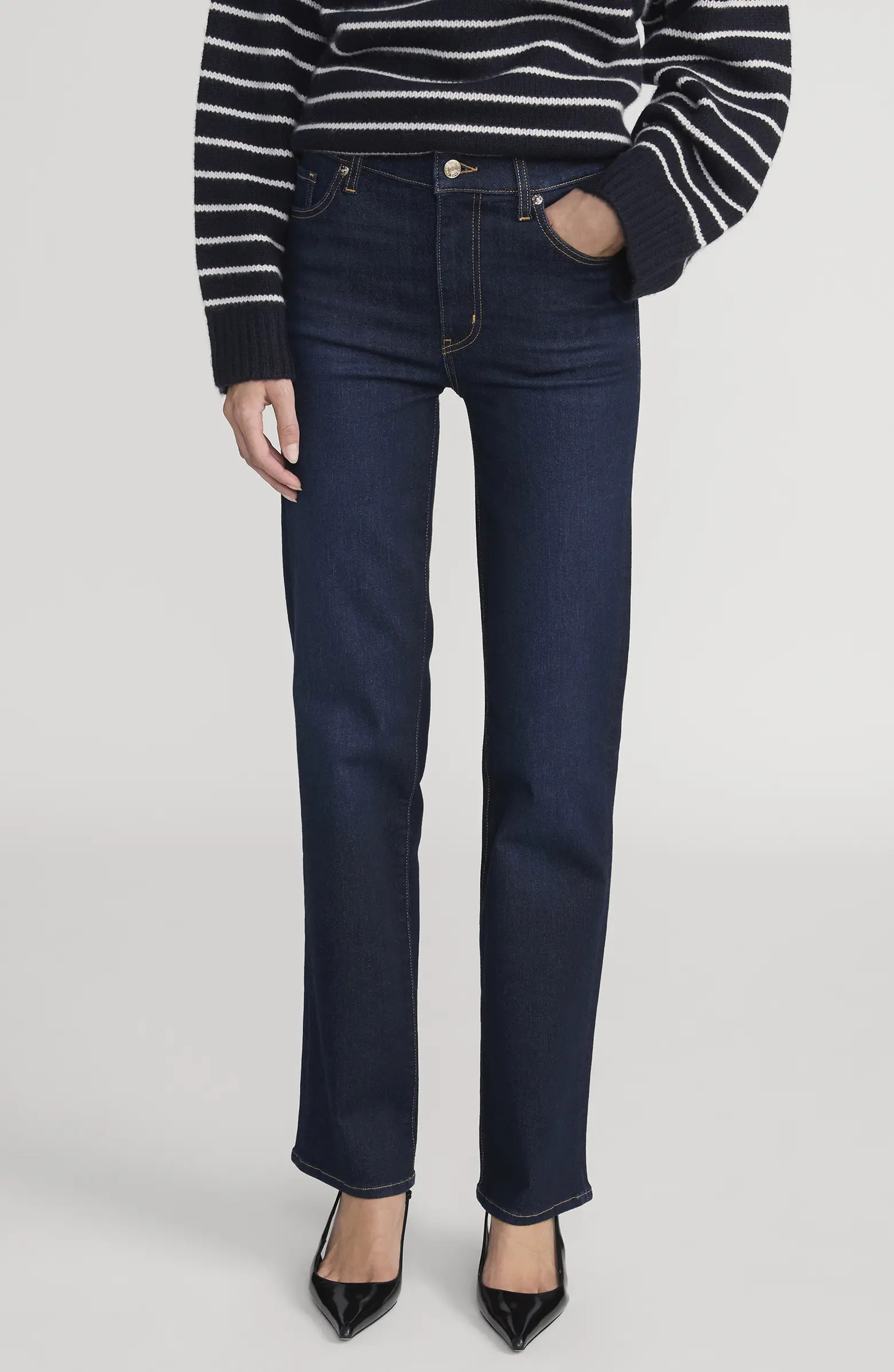 FRAME Le Sleek High Waist Straight Leg Jeans | Nordstrom | Nordstrom