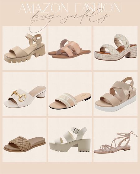 Amazon Neutral beige Sandals for the summer! Versatile and comfy shoe options! #Founditonamazon #amazonfashion #inspire Amazon fashion outfit inspiration 

#LTKfindsunder50 #LTKfindsunder100 #LTKstyletip