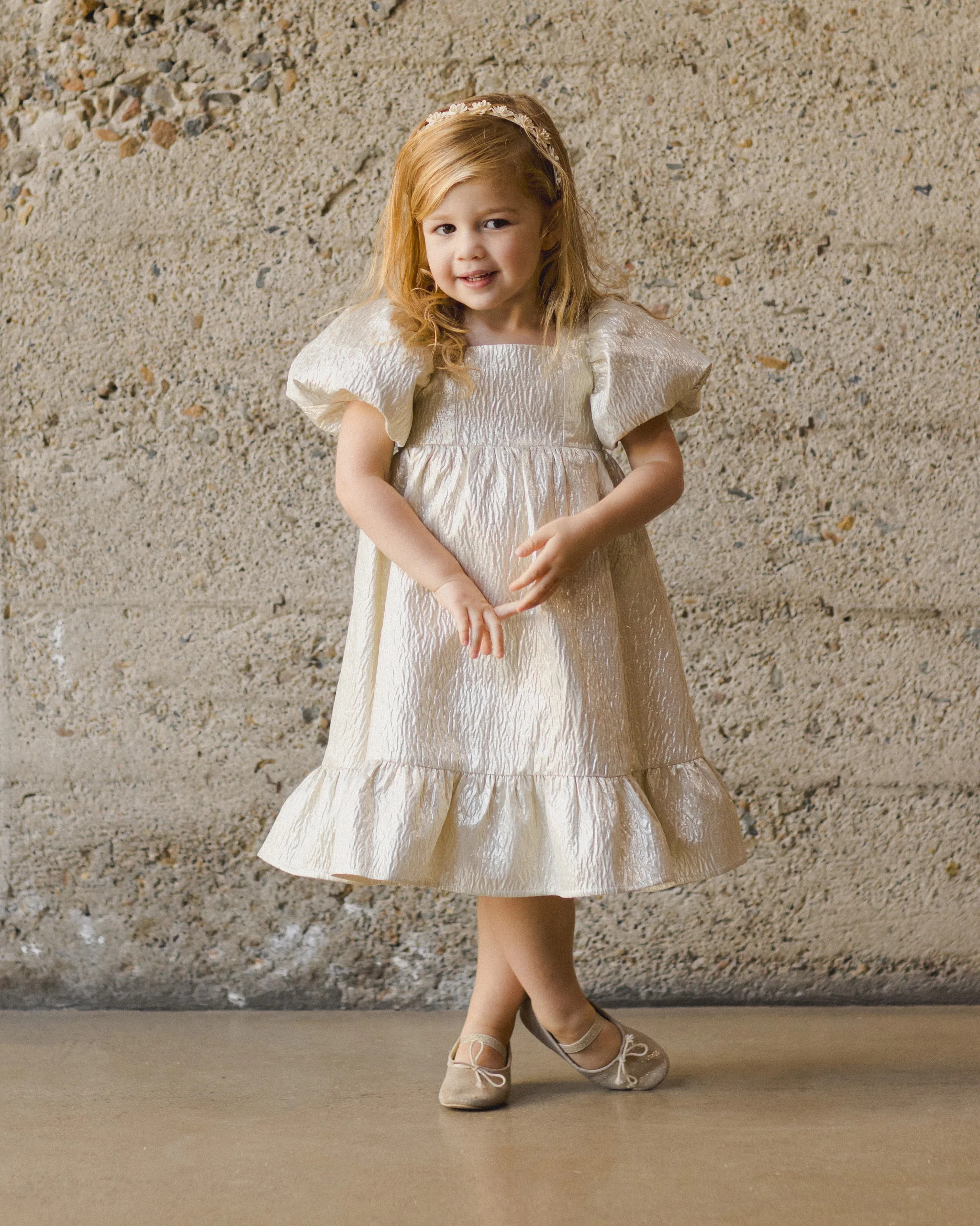 Augusta Dress || Champagne | Rylee + Cru