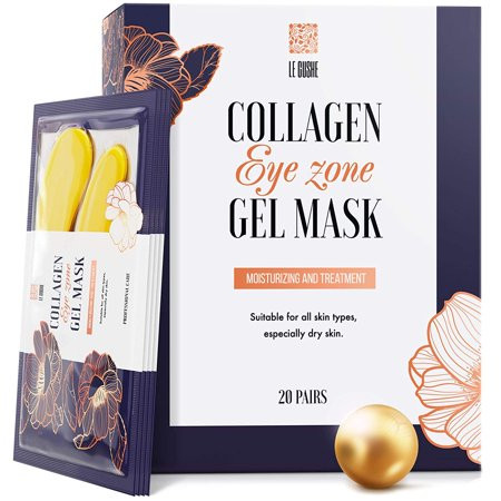Under Eye Patches - 24K Gold Under Eye Mask Anti-Aging Hyaluronic Acid Collagen Under Eye Pads Reduc | Walmart (US)
