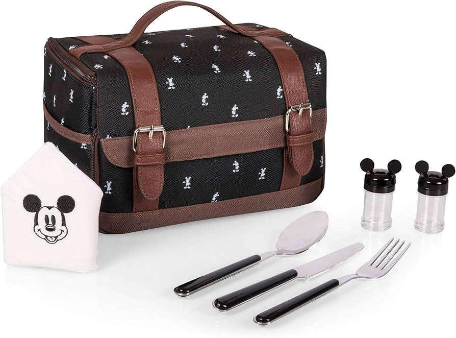 PICNIC TIME Disney Mickey Mouse Lunch Bag, Insulated Lunch Box with Utensil Set, Lunch Cooler Bag... | Amazon (US)