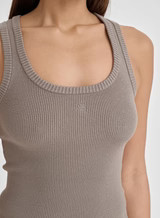 Olive Knitted 4th Vest Top- Tamil | 4th & Reckless