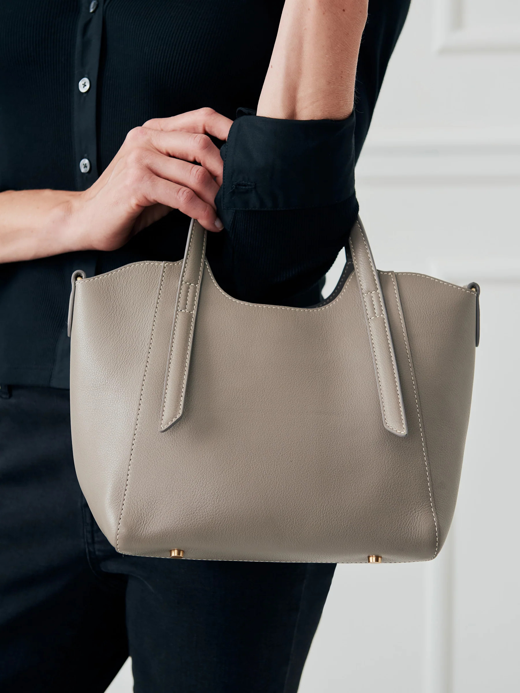 Lane Leather Mini Tote | J.McLaughlin