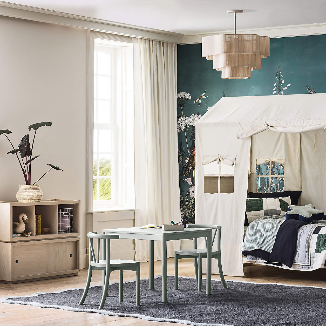 Nimbus 21" Kids Semi-Flush Mount Ceiling Light + Reviews | Crate & Kids | Crate & Barrel