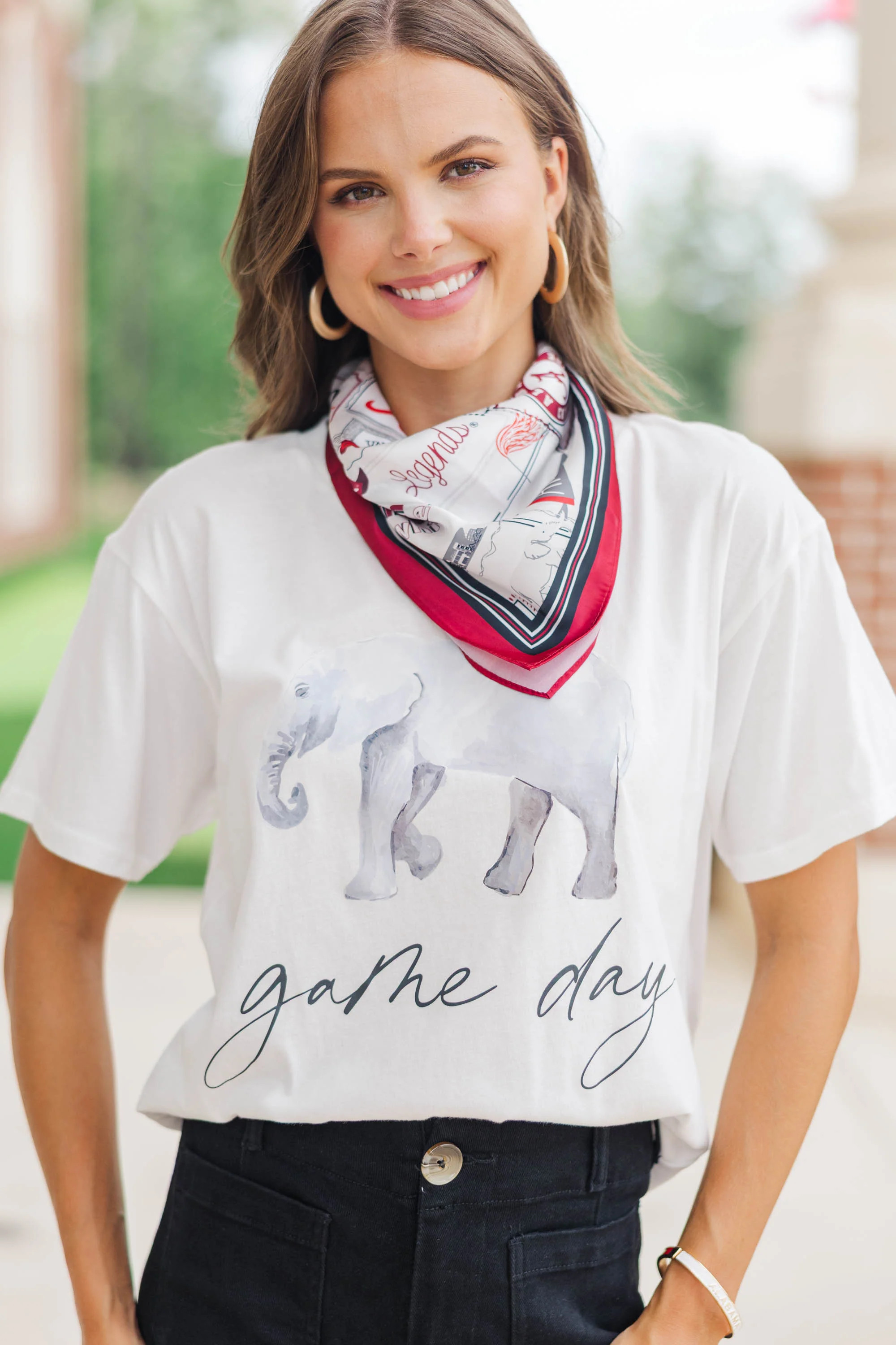 Winning Season White Elephant Graphic Tee | The Mint Julep Boutique