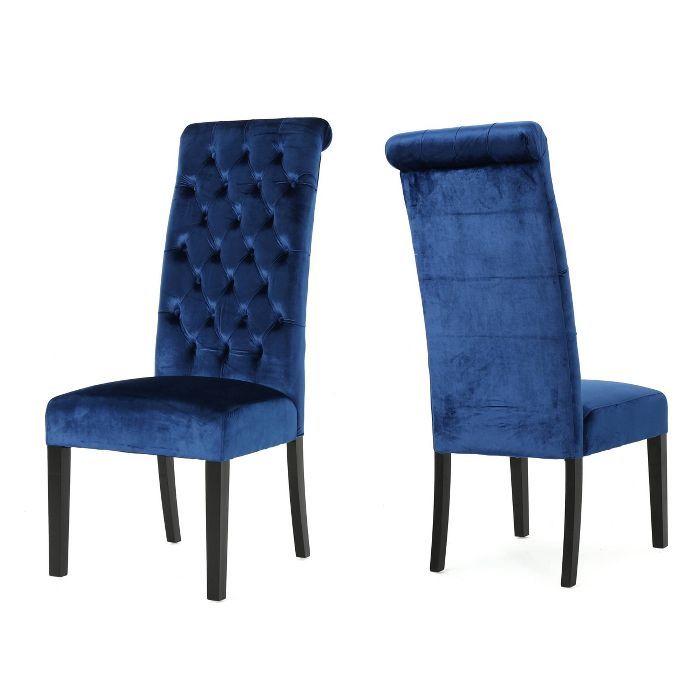 Set of 2 Leorah Tall Back Tufted Dining Chair - Christopher Knight Home | Target