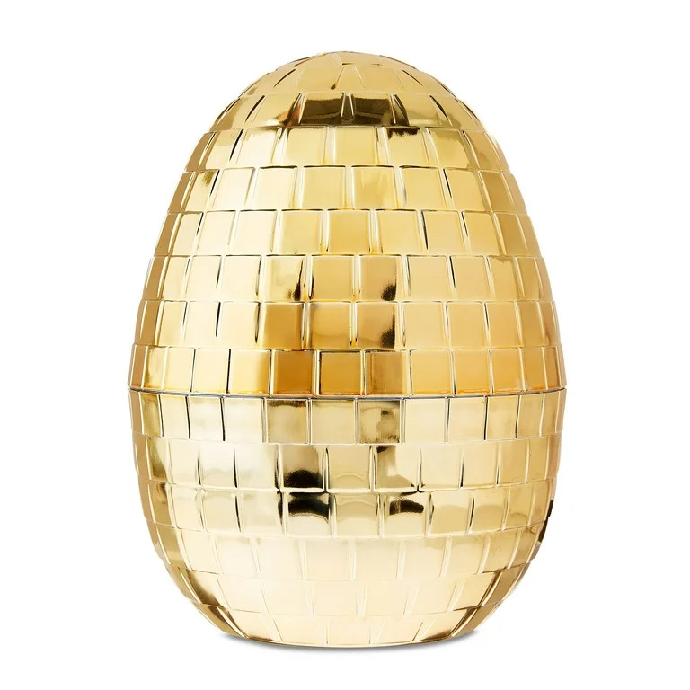 Easter Jumbo Gold Disco Easter Egg, 9.84 in, by Way To Celebrate | Walmart (US)