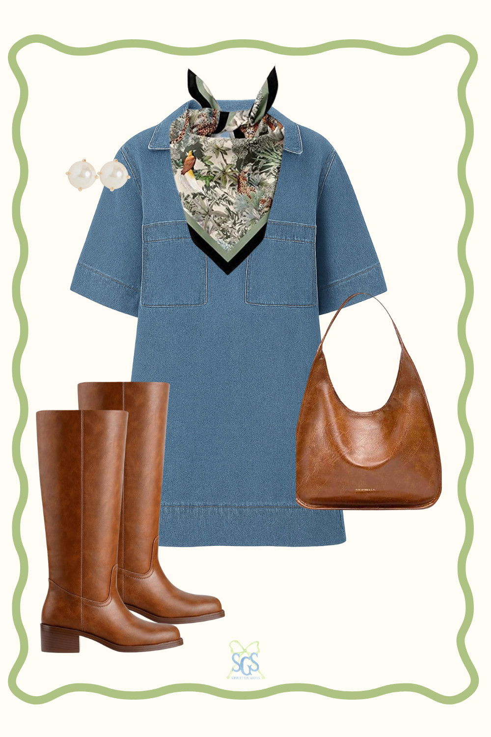 FALL OUTFIT INSPO!

#SororityGirlSocials #DenimDress #falloutfitinspo #Falloutfits #ltk 

 #LTKSeasonal #LTKFindsUnder50 #LTKFindsUnder100