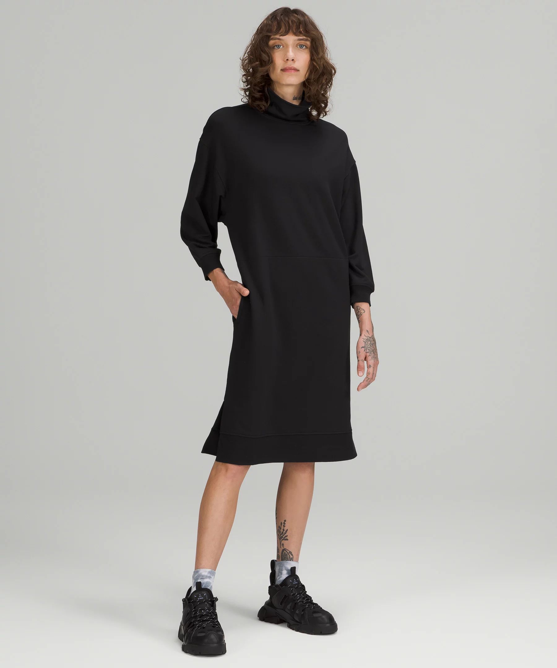 Modal Fleece Funnel-Neck Dress | Lululemon (CA)