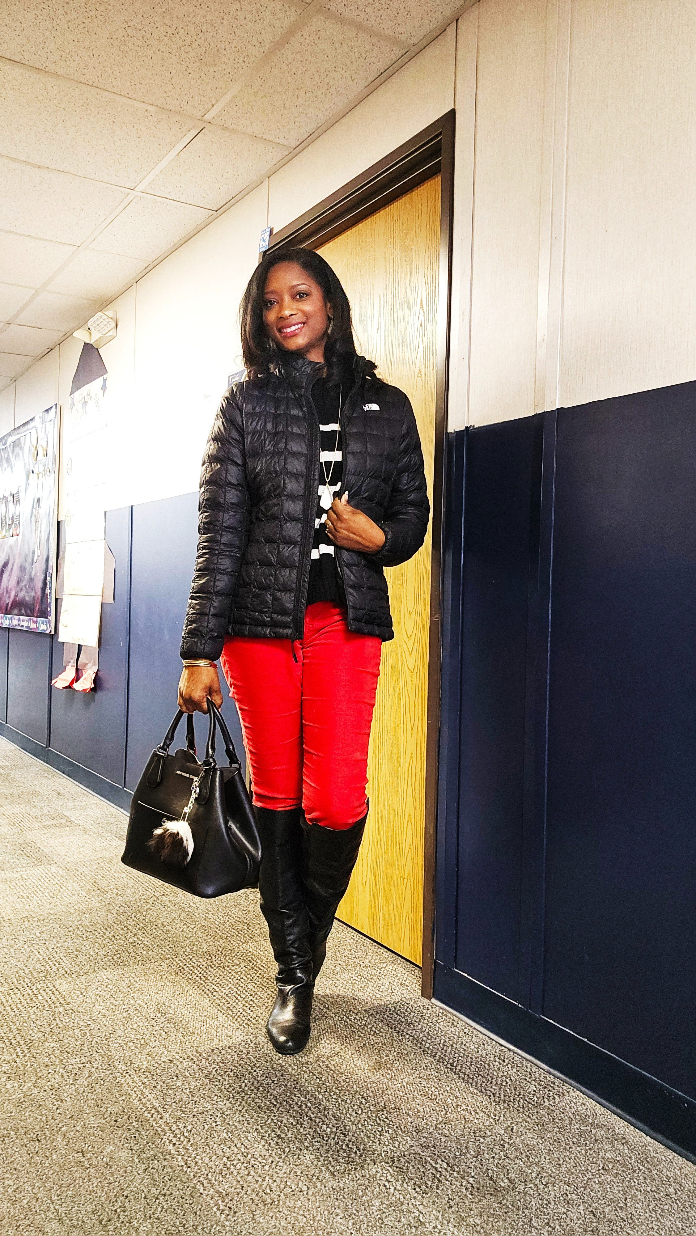 The cold came back! Corduroy pants are how I keep warm. This pair packs a punch of Color to the school day. ❤️*#Macy's #teacherootd 

#LTKOver40 #LTKSaleAlert #LTKWorkwear