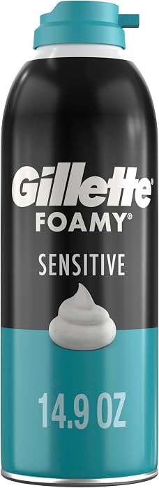 Gillette Foamy Sensitive Shave Foam for Men, Protection Against Shaving Irritation, Quick and Smo... | Amazon (US)
