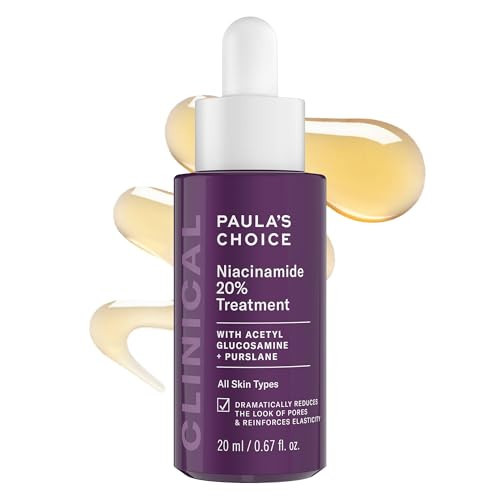 Paula's Choice CLINICAL 20% Niacinamide Vitamin B3 Concentrated Face Serum, Anti-Aging Serum for Face, Treatment for Discoloration & Minimizing Large Pores, Fragrance-Free, 0.67oz | Amazon (US)