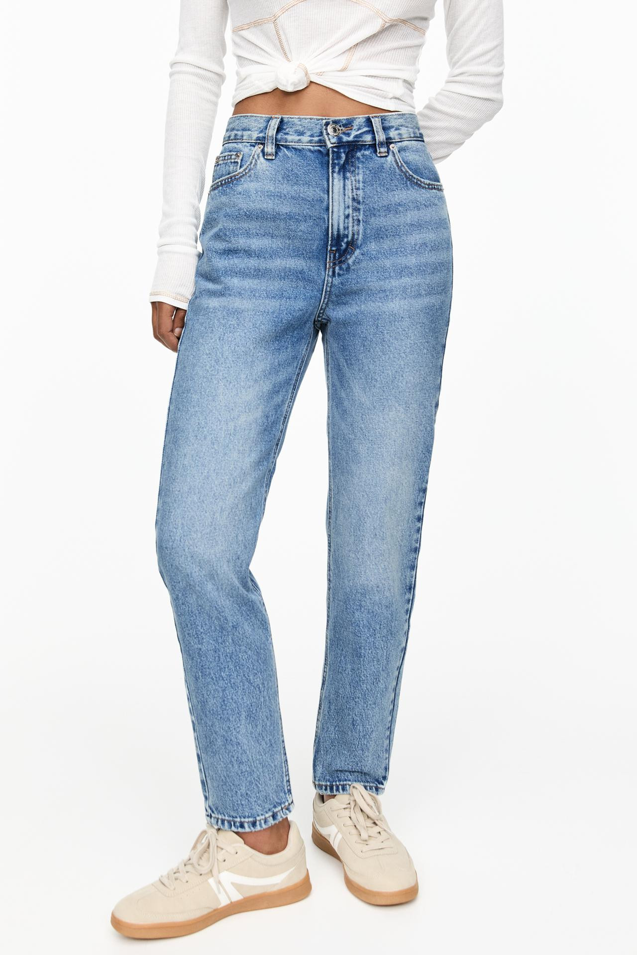 High-waist mom jeans | PULL and BEAR UK