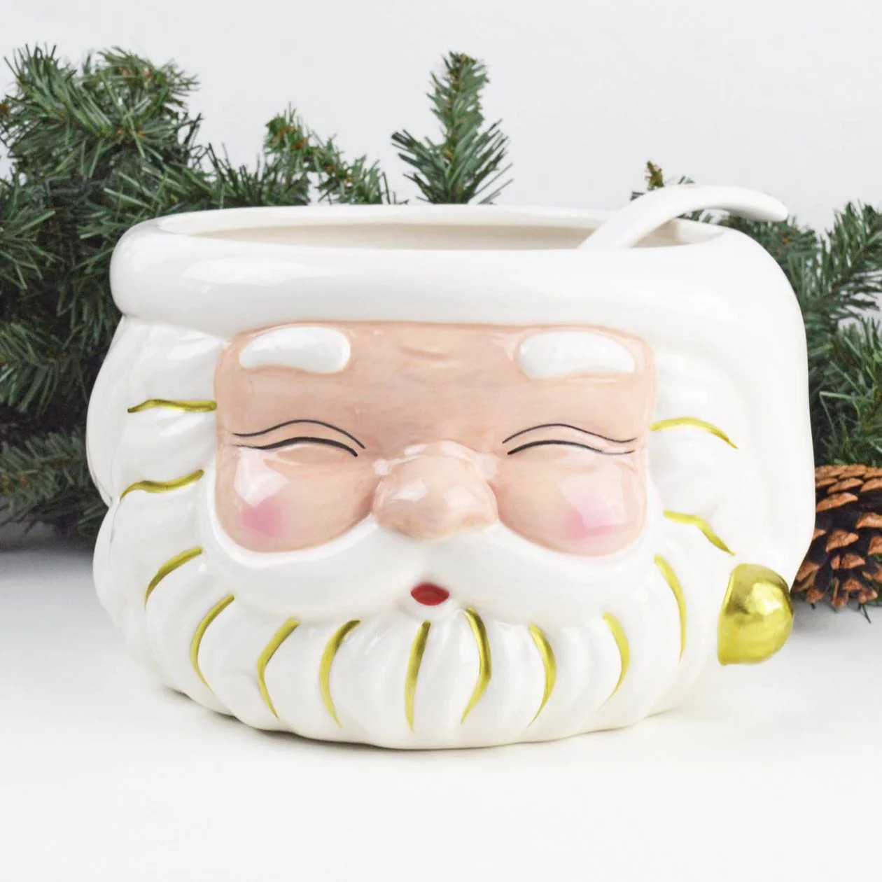 Christmas Santa Punch Bowl Ladle Pink | Emmacate Boutique