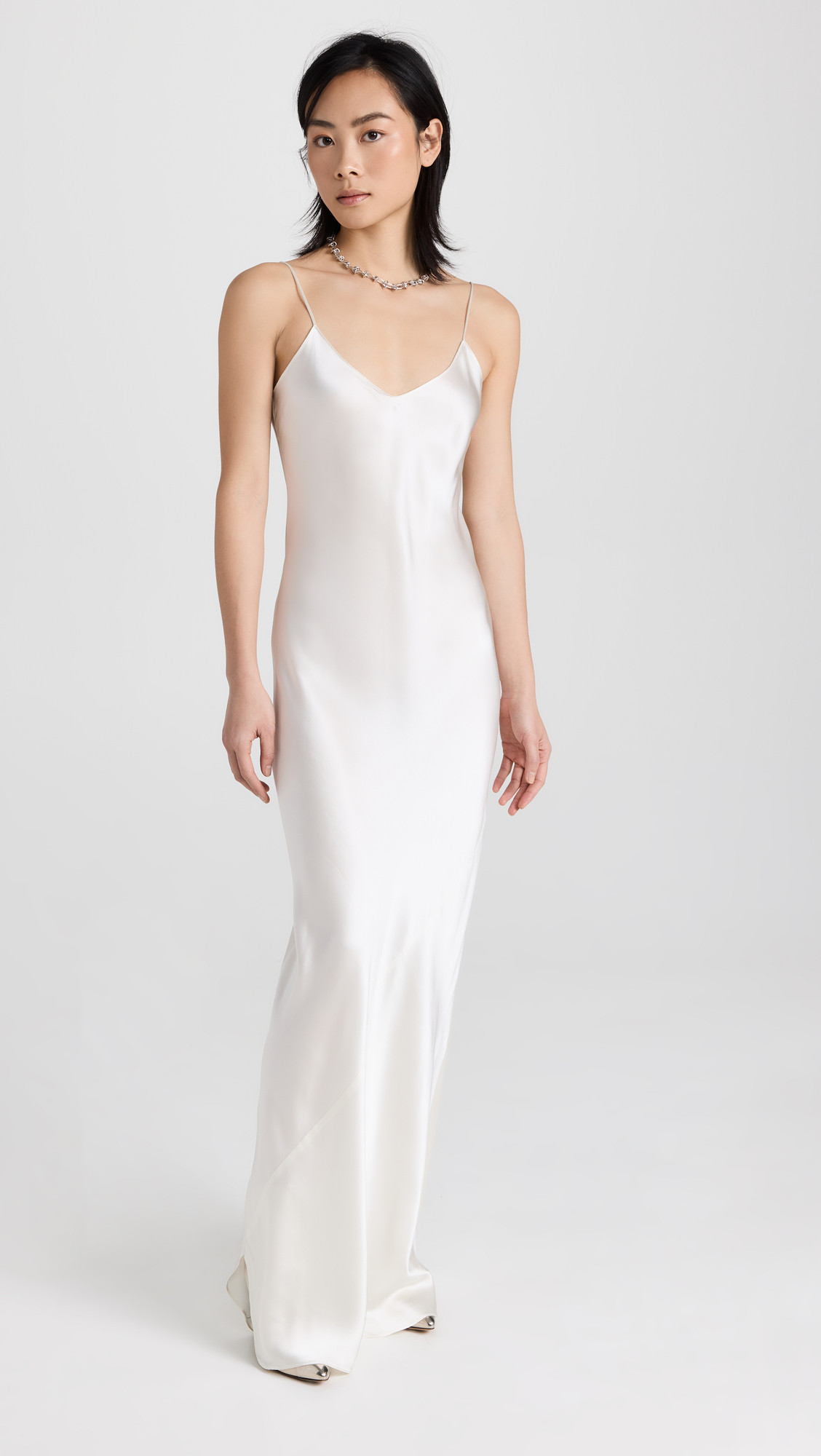 Nili Lotan Cami Gown Ivory L | Shopbop