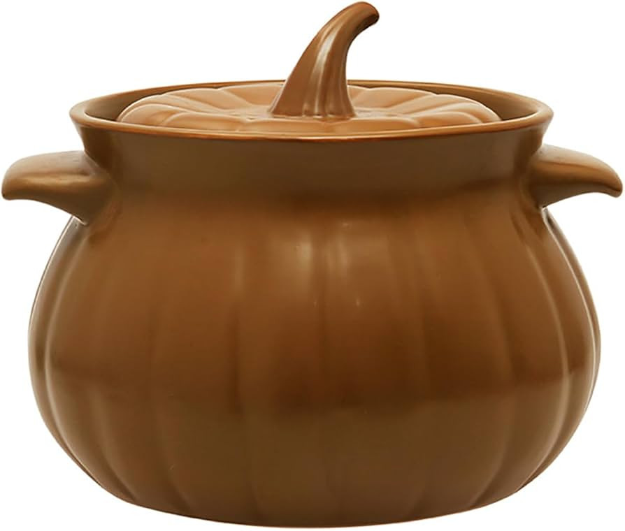 Casserole Dish,Ceramic Casserole Dish with Lid,Soup Pot Ceramic Casserole Creative Soup Pot stew ... | Amazon (US)
