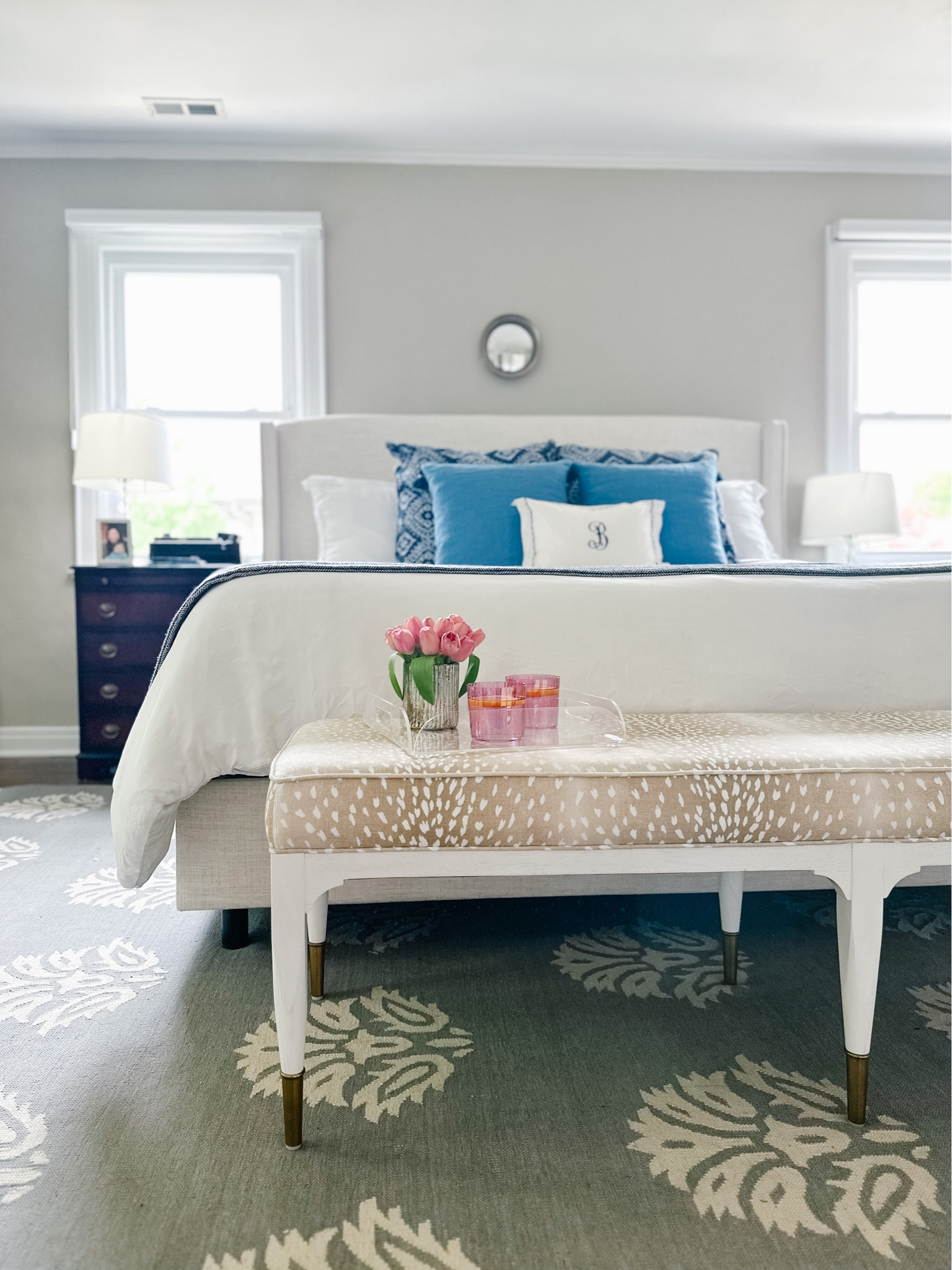 Time for a refresh ✨ Updating this space with the help of @Perigold!  I selected a beautiful antelope pattern bench and jewel toned colored glass set.  I love how they add a little luxury to this casual space.  #perigolddesign #perigoldpartner

#LTKhome #LTKstyletip #LTKunder100