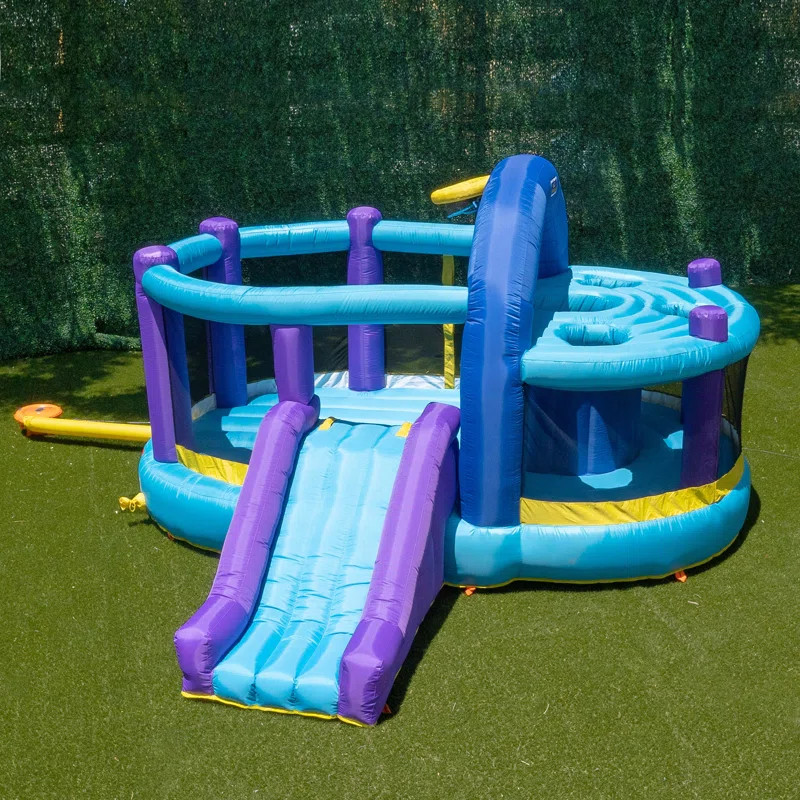 Inflatable Bounce House with Kid's Whack-A-Play, Basketball Hoop, & Lifetime Warranty on Blower | Wayfair North America
