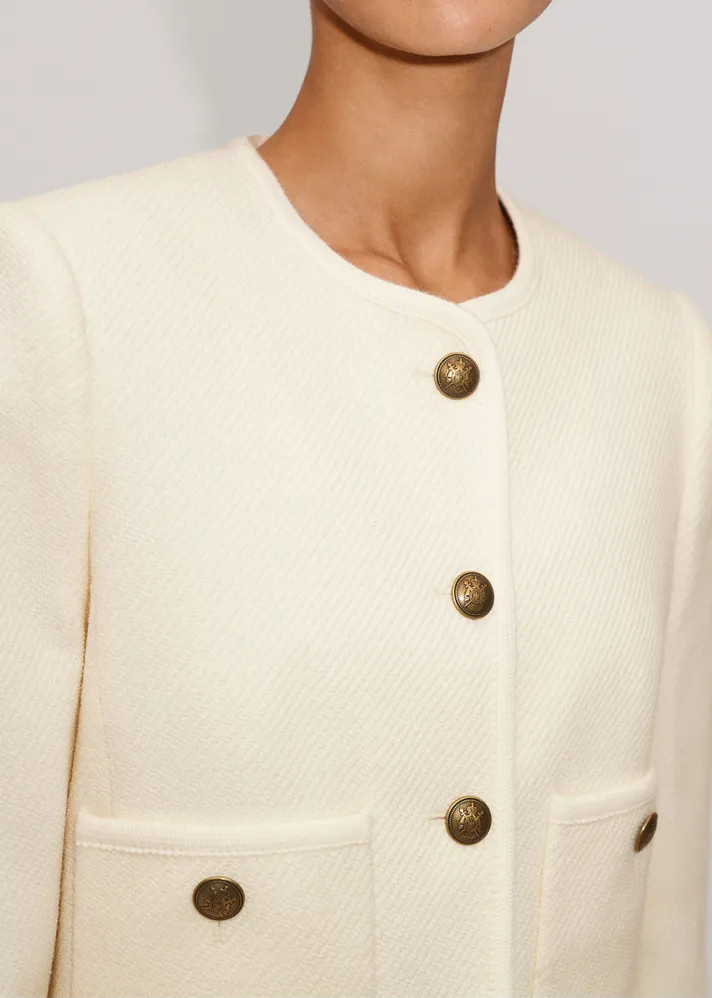 Italian Tweed Cropped Jacket | ME + EM