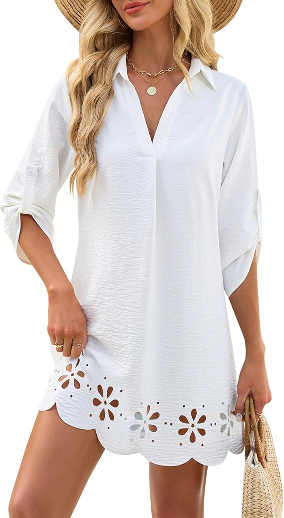 BMJL Women's Swimsuit Coverup Bathing Suit Cover Ups Summer Beach Dress Casual Vacation Outfits S... | Amazon (US)