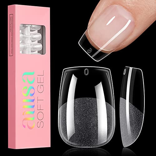 AILLSA Extra Short Coffin Gel Nail Tips - Preshaped & Half Matte False Nail Tips with Full Coverage & Prefiled - 240pcs 15 Sizes for Women | Amazon (US)