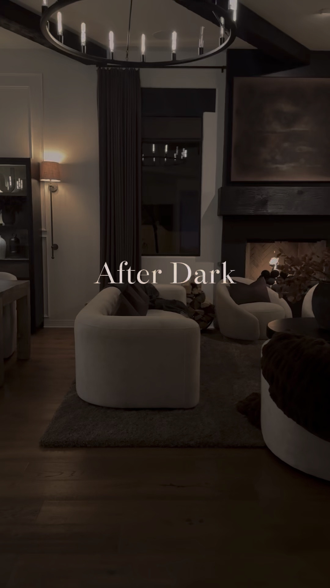 My favorite time. 🤎 

#moodyhomedecor #interiordesign #livingeoominspo

#LTKStyleTip #LTKHome #LTKFindsUnder100