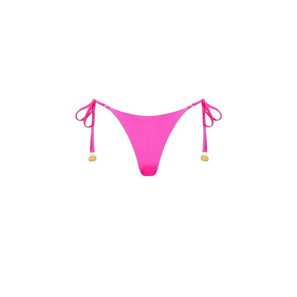 Women's Kulani Kinis Thigh Tie Swim Bottoms Medium Posh Pink | Scheels