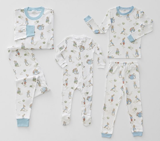 Peter Rabbit™ Organic Family Pajamas Collection | Pottery Barn Kids